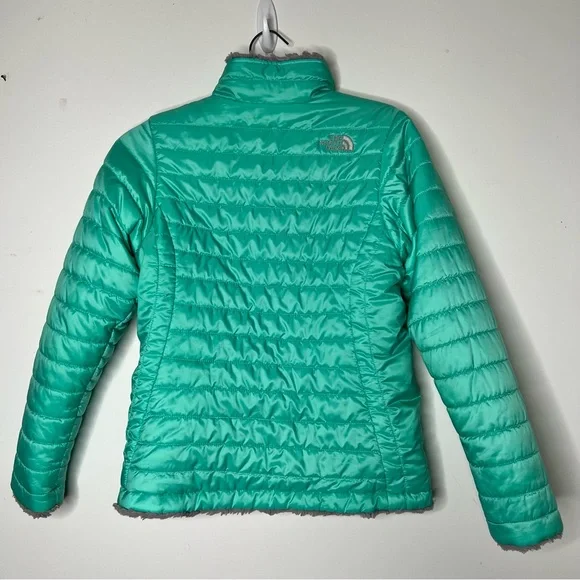 North Face Mossbud reversible girls jacket 14/16 - Picture 10 of 12